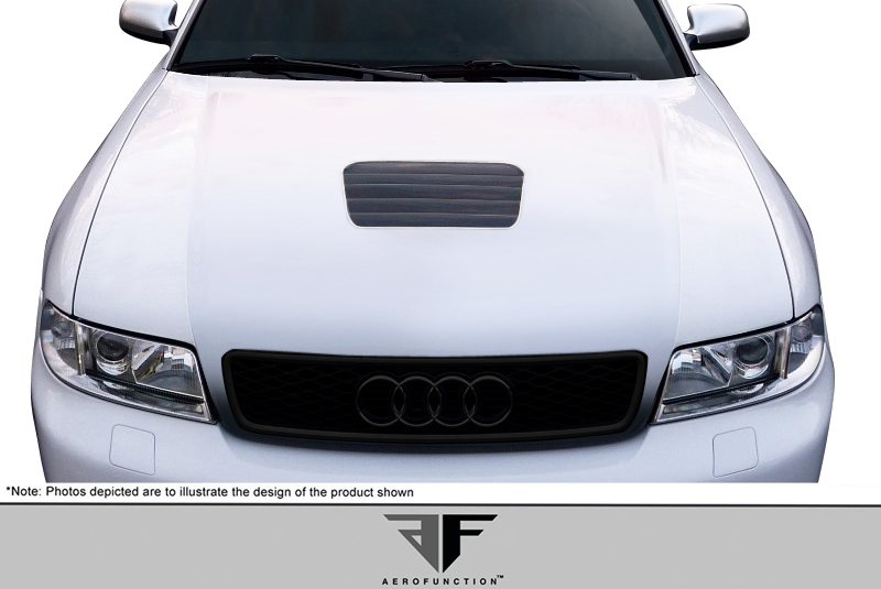 For 1996-2001 Audi A4 S4 Black ABS Honeycomb RS4 Style Front Hood Grille Grill E - Foto 8