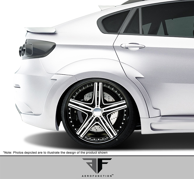 Aero Function Applications 20082014 BMW X6 X6M E71 AF5 Wide Body Rear Fender Flares